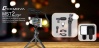 Комплект CKMOVA MST2 для видеоблога (многофункц. выдвижной мини штатив для селфи GT1, микрофон VCM3 и яркая мини-светодиодная панель FL-10) имеет крепление горячий башмак, подходит для смартфонов/iPhone, зеркальных/беззеркальных фотоаппаратов и видеокамер