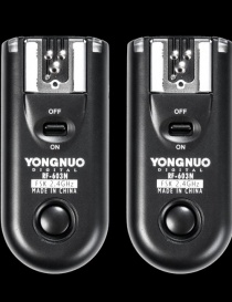 Радиосинхронизатор Yongnuo RF-603N для Nikon - комплект из двух трансиверов (приемо-передатчиков в одном устройстве)