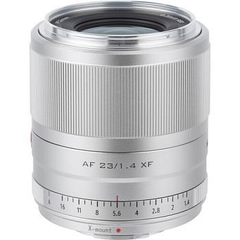 Объектив Viltrox AF 23mm f/1.4 XF V1 (для камер Fujifilm X) Silver