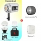 Профессиональный источник постоянного света JINBEI EF-60Bi LED Light (2700-6500К, при 5500К: 35000 Lux (0.5м) с рефлектором, Ra>95) Grey Рефлектор в комплекте + Zoom Canister + Батарея + Сумка для транспортировки