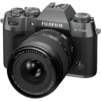 Цифровой фотоаппарат Fujifilm X-T50 kit (XF 16-50mm f/2.8-4.8 R LM WR) Charcoal Silver