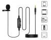 Универсальный петличный всенаправленный конденсаторный петличный микрофон CKMOVA LCM2 TRRS 3,5мм (для DSLR, видеокамер, смартфонов и ПК)