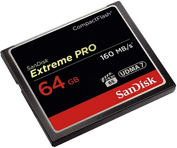 Карта памяти SanDisk Extreme Pro CompactFlash Memory Card 64GB (SDCFXPS-064G-X46) R160/W150