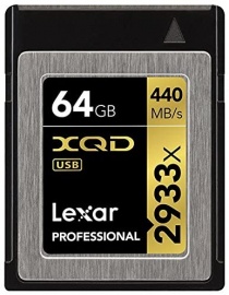 Карта памяти XQD 2.0 Lexar Professional 64GB 2933x 4K (LXQD32GCRBNA2933BN) Memory Card (R440/W400)