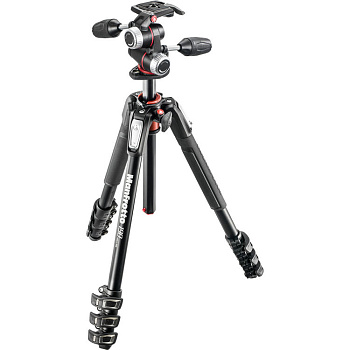 Штатив Manfrotto MK190XPRO4 + Головка 3W (черный)