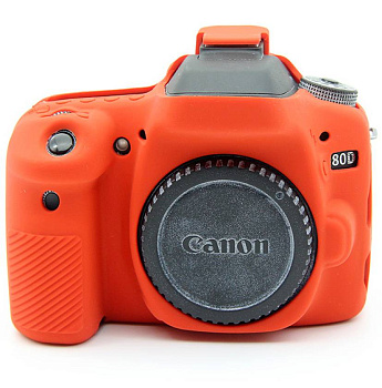 Чехол резиновый для Canon EOS 80D (красный)