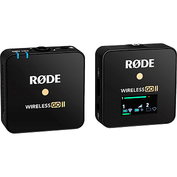 Беспроводной микрофон петличка RODE Wireless GO II Single Compact Digital (1 приемник + 1 передатчик) для ПК, смартфонов и DLSR камер