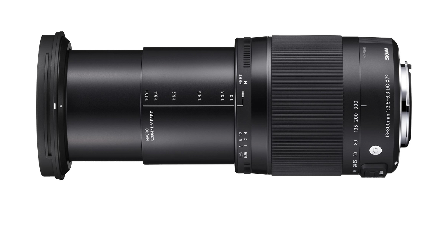 Объектив Sigma 18-300mm f/3.5-6.3 DC Macro OS HSM Contemporary for Nikon + Макролинза close-up lens AML72-01