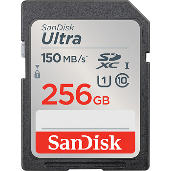 Карта памяти SD SanDisk Ultra 256GB UHS-I (SDSDUNC-256G-AN6IN) 150 МБ/с
