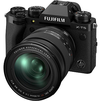 Цифровой фотоаппарат Fujifilm X-T5 kit (XF 16-80mm f/4 R OIS WR) Black
