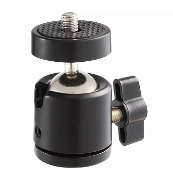 Крепление с шаровой головой Jinbei AQ-20 Head Mount (предназначено для установки фотоаппаратов, креплений для смартфона, светодиодных панелей, RGB ламп и других совместимых устройств на штатив или стойку)