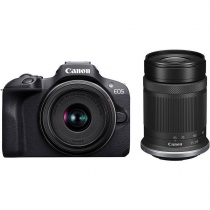 Цифровой фотоаппарат Canon EOS R100 kit2 (RF-S 18–45mm f/4.5–6.3 IS STM) + (RF-S 55-210mm f/5-7.1 IS STM) Black