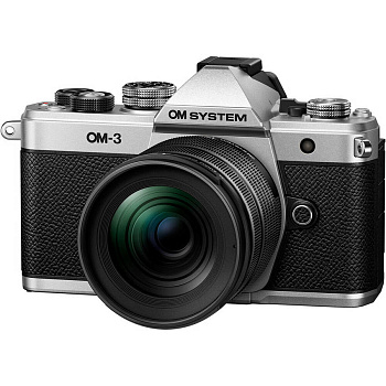 Цифровой фотоаппарат OM SYSTEM / Olympus OM-3 Kit (M.Zuiko Digital ED 12-45mm f/4 PRO) Black