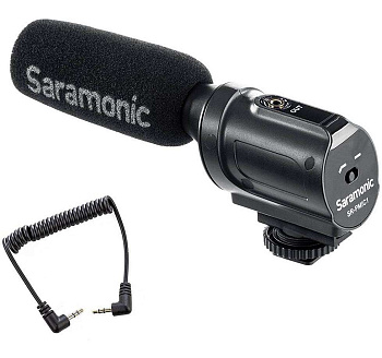 Конденсаторный моно микрофон Saramonic SR-PMIC1 для DSLR и видеокамер