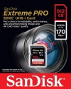 Карта памяти SDXC SanDisk Extreme Pro 512GB UHS-I Card C10, U3, V30 (SDSDXXY-512G-GN4IN)  R170/W90