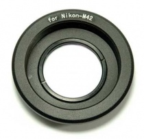 Переходное кольцо Pixco M42 для Nikon (с линзой)