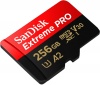 Карта памяти SDXC SanDisk Extreme Pro microSDXC™ 256GB UHS-I U3, A2, V30, 4K + SD Adapter (SDSQXCD-256G-GN6MA) R200/W140
