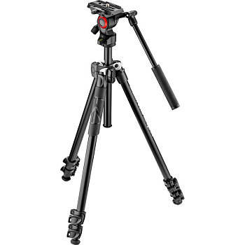 Штатив Manfrotto 290 Light (MK290LTA3-V) + Головка Befree Live (черный)