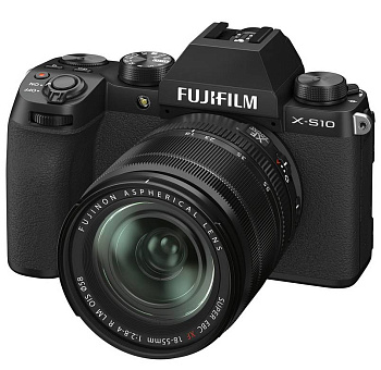 Цифровой фотоаппарат Fujifilm X-S10 kit (18-55mm f/2.8-4 R LM OIS) Black