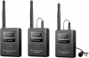 Комплект беспроводных микрофонов петличек Saramonic SR-WM2100 2,4 ГГц (1 приемник RX + 2 передатчика TX) для камер и смартфонов с выходом для наушников