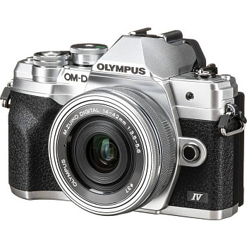 Цифровой фотоаппарат Olympus OM-D E-M10 Mark IV kit (M.ZUIKO DIGITAL ED 14-42mm f/3.5-5.6 EZ) Silver