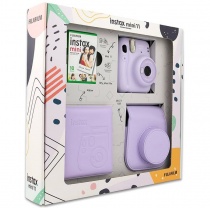 Подарочный набор Fujifilm Instax mini 11 Lilac Purple (фотоаппарат + кожаный чехол + пленка + фотоальбом + батарейки)
