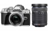 Цифровой фотоаппарат Olympus OM-D E-M10 Mark III kit2 (M.ZUIKO DIGITAL ED 14-42mm f/3.5-5.6 EZ) + 40-150mm f/4-5.6 R Silver